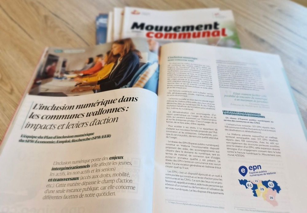 L’inclusion numérique dans les communes wallonnes : un enjeu essentiel pour la cohésion sociale